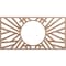 Ekena Millwork Hoover Wood Fretwork Pierced Ceiling Medallion, Wood (Paint Grade), 38"W x 19"H x 14 1/4"ID x 3/8"T CMWP38X19X0375HOMF - alternate 1